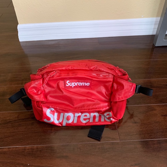 supreme fw17 waist bag red